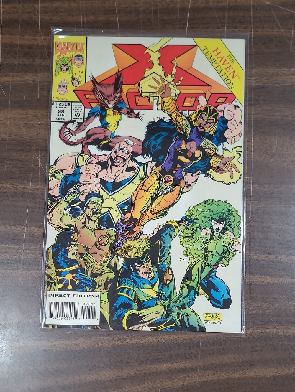 Marvel X-Factor Comic Book Cover #98 January 1993 Bagged.